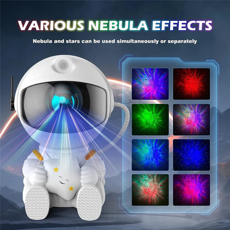 Star Projector Galaxy Night Light Astronaut Space Projector Starry Nebula Ceiling LED Lamp for Bedroom Home Decorative kids gift - mariaestalocashop