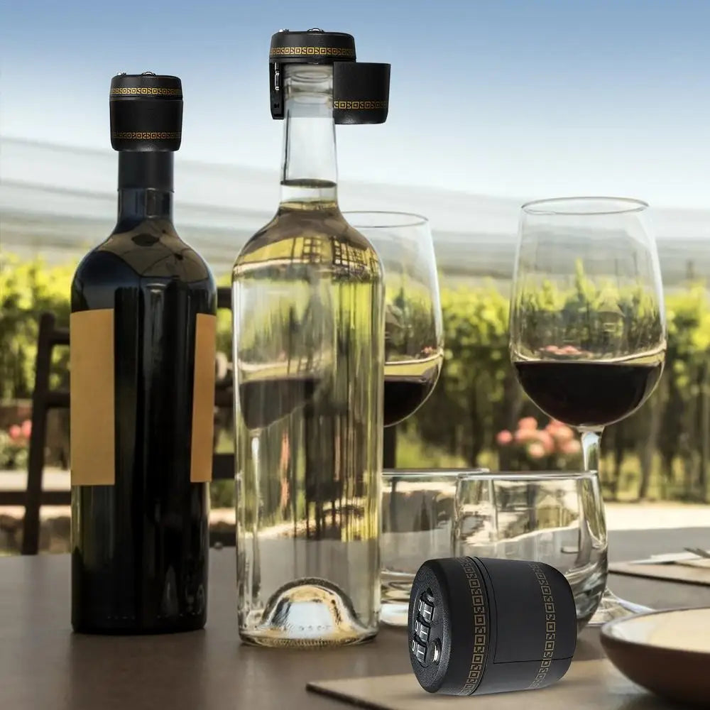 Password Code Lock For Wine Cap Digital Lock For Wine & Liquor Bottle - mariaestalocashop