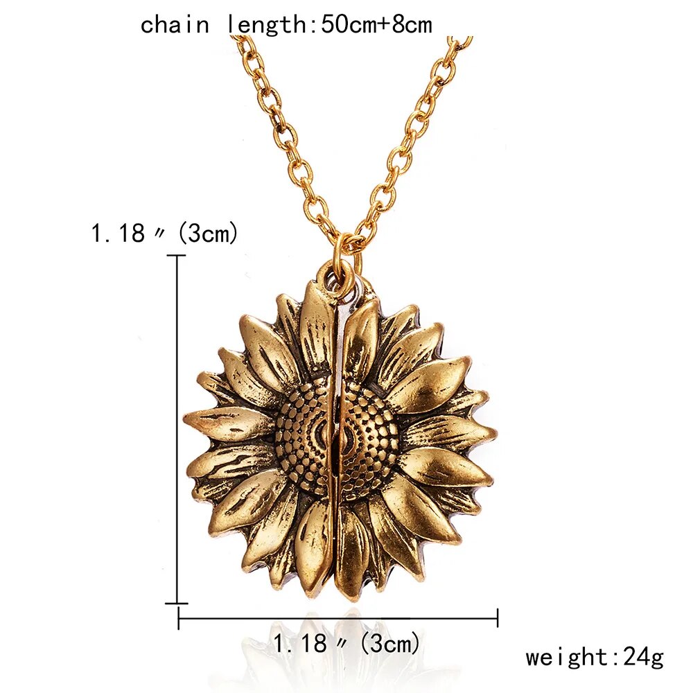 sunshine sunflower necklaces pendant