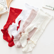 Summer Girls Stockings Hollow Bow Tights For Kids Fishnet Clothing Tod