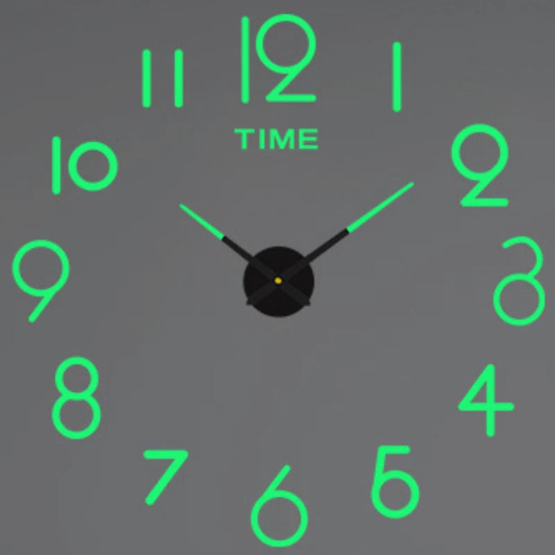 2023 Modern Design Large Wall Clock 3D DIY Quartz Clocks Fashion Watches Acrylic Mirror Stickers Living Room Home Decor Horloge - mariaestalocashop
