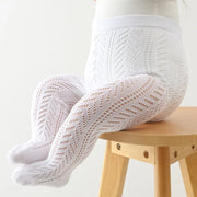 Summer Girls Stockings Hollow Bow Tights For Kids Fishnet Clothing Tod