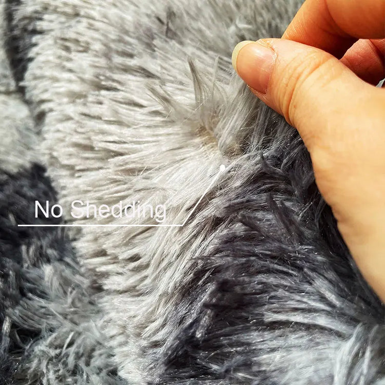 Gray Carpet for Living Room Plush Rug Bed Room Floor Fluffy Mats Anti-slip Home Decor Rugs Soft Velvet Carpets Kids Room Blanket - mariaestalocashop