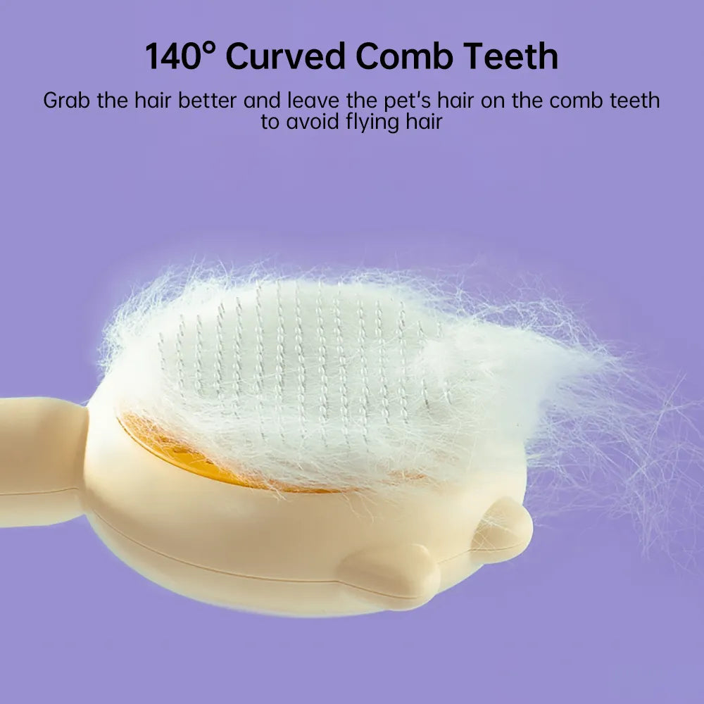 Cat Comb Massage Pet Deshedding Brush Hair Removal Cat