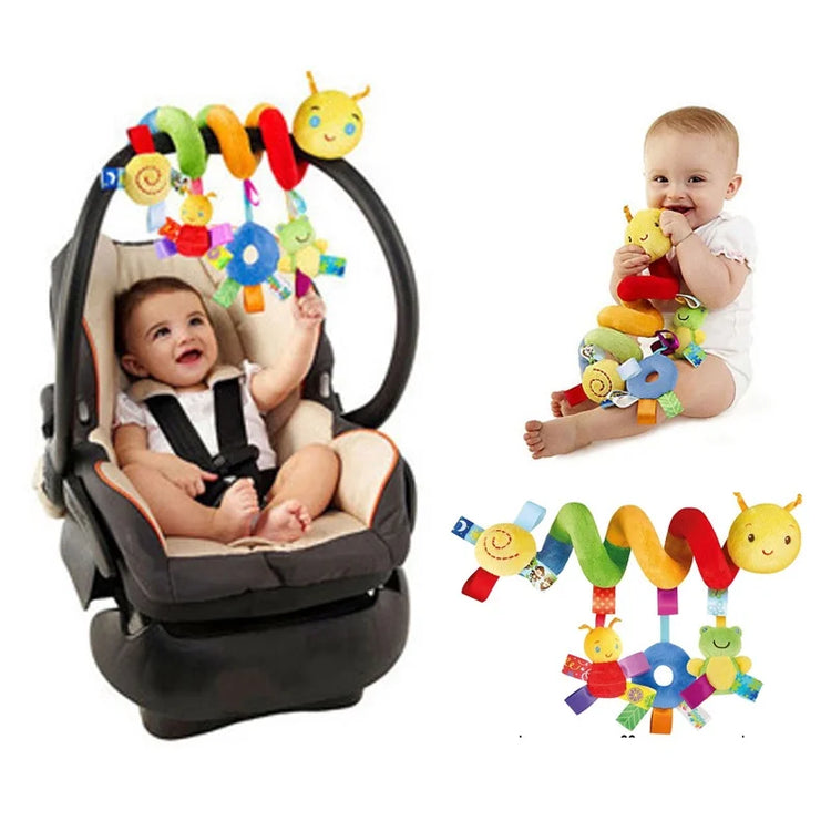 12 Styles Available, Baby Stroller, Hanging Bell, Plush, Baby color label, Bed packaging, cartoon multifunctional bed packaging - mariaestalocashop