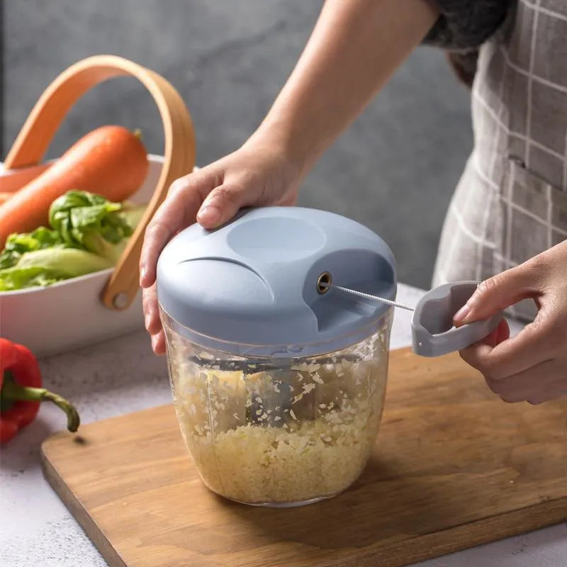 Manual Meat Mincer Garlic Chopper Rotate Garlic Press Crusher Vegetable Onion Cutter Kitchen Cooking Accessories - mariaestalocashop