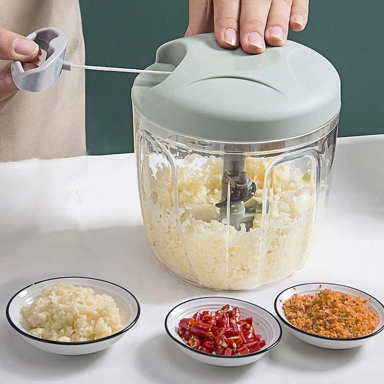 Manual Meat Mincer Garlic Chopper Rotate Garlic Press Crusher Vegetable Onion Cutter Kitchen Cooking Accessories - mariaestalocashop