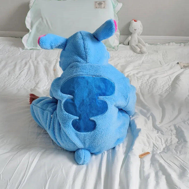 baby boy blue stitch kigurumi pajamas clothing newborn infant romper