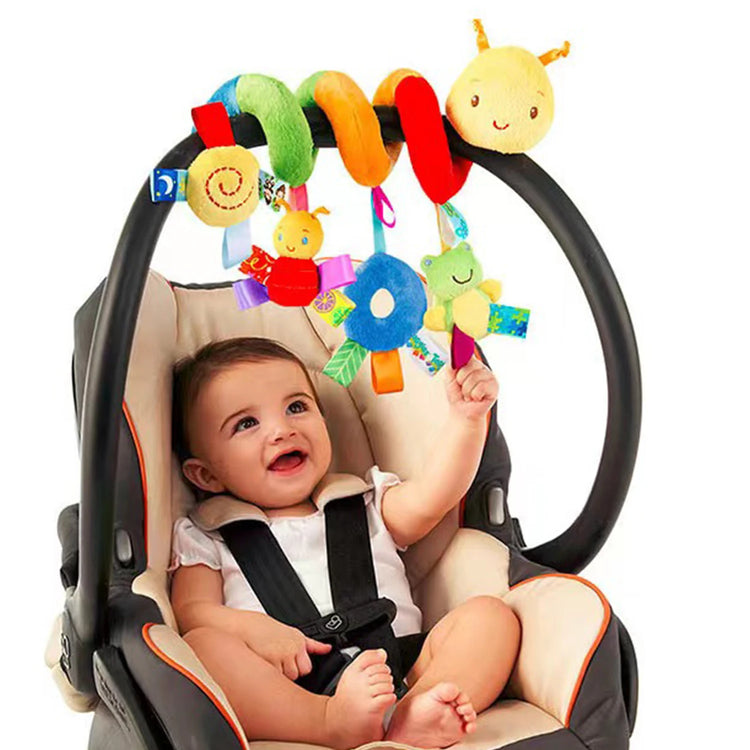 12 Styles Available, Baby Stroller, Hanging Bell, Plush, Baby color label, Bed packaging, cartoon multifunctional bed packaging - mariaestalocashop