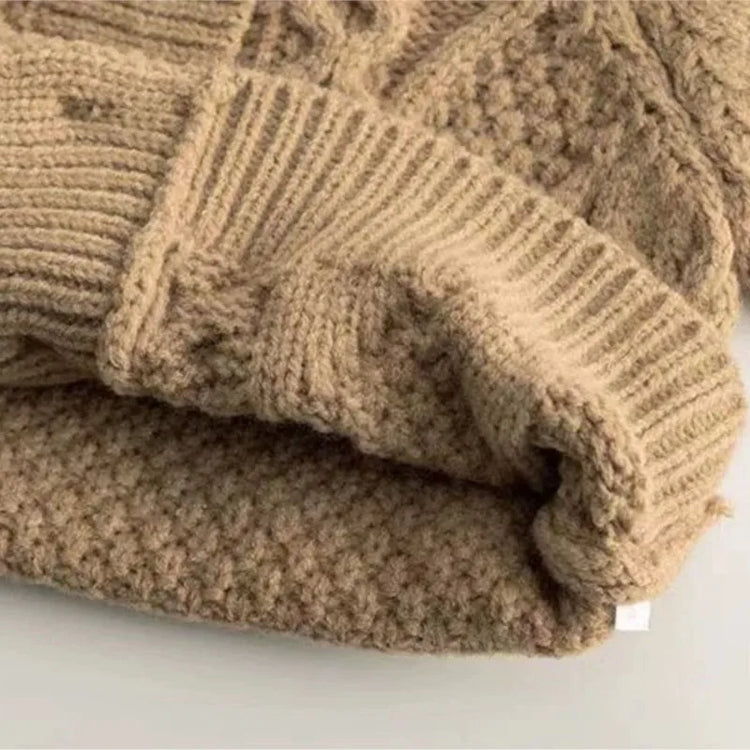 Fashion Baby Girl Boy Knit Cardigan Infant Toddler Child Sweater Autumn Winter Spring Knitwear Coat Baby Clothes 12M-7Y - mariaestalocashop