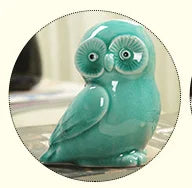 Ceramic handicrafts modern owls statue living room animal ornaments ow