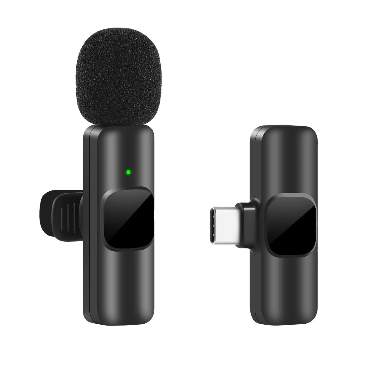 New Wireless Lavalier Microphone Portable Audio Video Recording Mini Mic for iPhone Android Live Broadcast Gaming Phone Mic - mariaestalocashop