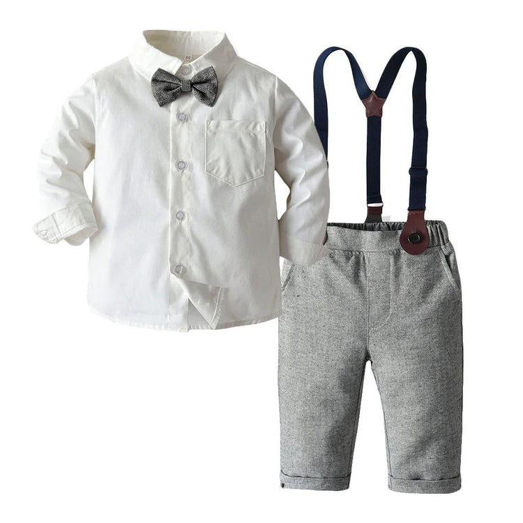 Baby Boy Clothing Sets Infants Newborn Boy Clothes Long Sleeve Tops+Ve