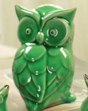 Ceramic handicrafts modern owls statue living room animal ornaments ow