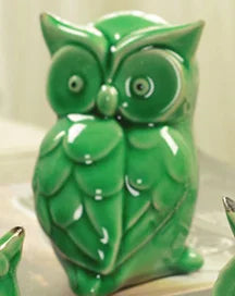 Ceramic handicrafts modern owls statue living room animal ornaments ow