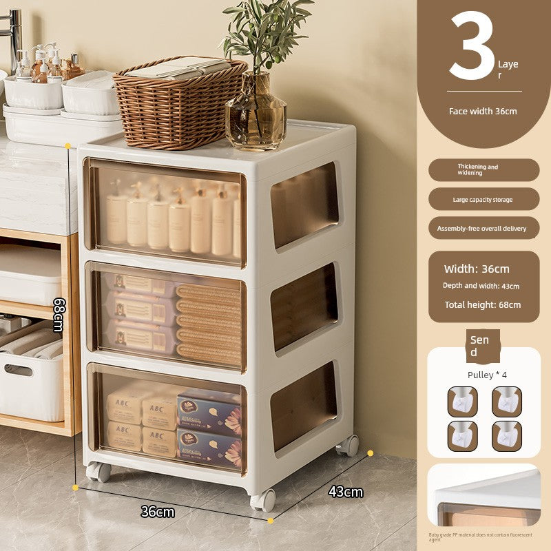 Rising Bathroom Storage Rack Bathroom Sandwich Cabinet Bathroom Storage Cabinet Toilet Locker Toilet Side Cabinet Narrow - mariaestalocashop