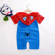 Summer Spring Newborn Baby Boys Rompers Cartoon Spider Man Print Infan