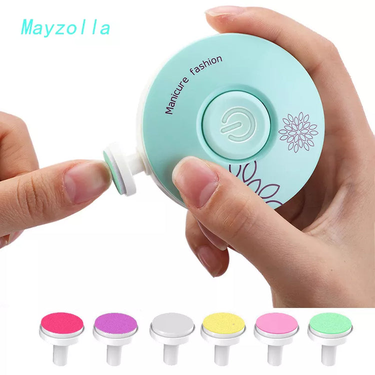 Electric Baby Nail Trimmer Kid Nail Polisher Tool Infant Manicure Scissors Baby Hygiene Kit Baby Nail Clipper Cutter For Newborn - mariaestalocashop