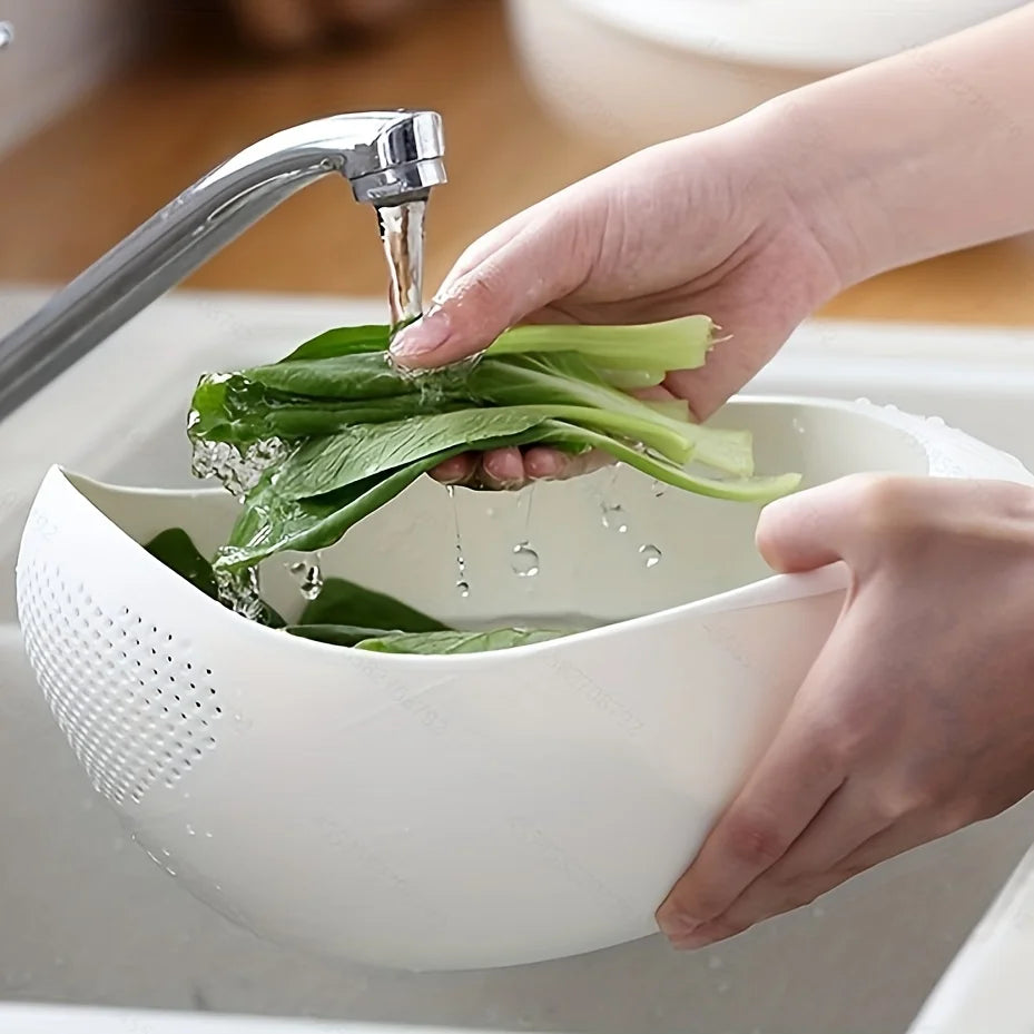 Drainage Basket Rice Filter Fruit and Vegetable Drainage Sieve Kitchen Supplies Small Tools Multi-purpose - mariaestalocashop