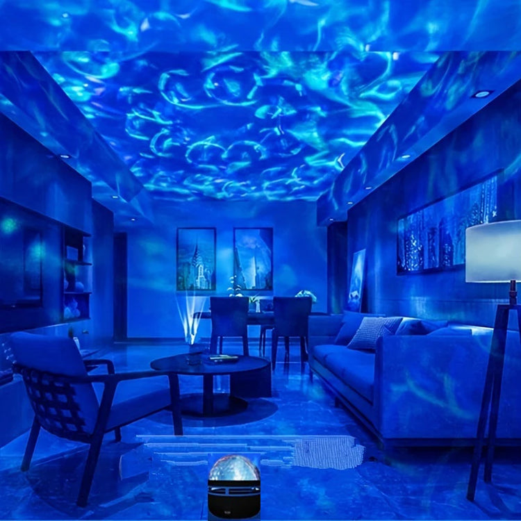 1pc Ocean Wave Projector,With 7-Colors Patterns & Remote Control,USb Powered For Bedroom Home Theater, Ceiling, Room Decor - mariaestalocashop
