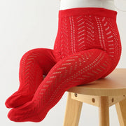 Summer Girls Stockings Hollow Bow Tights For Kids Fishnet Clothing Tod