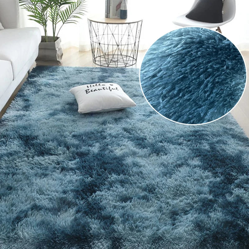 Gray Carpet for Living Room Plush Rug Bed Room Floor Fluffy Mats Anti-slip Home Decor Rugs Soft Velvet Carpets Kids Room Blanket - mariaestalocashop