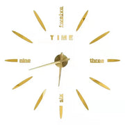 2023 Modern Design Large Wall Clock 3D DIY Quartz Clocks Fashion Watches Acrylic Mirror Stickers Living Room Home Decor Horloge