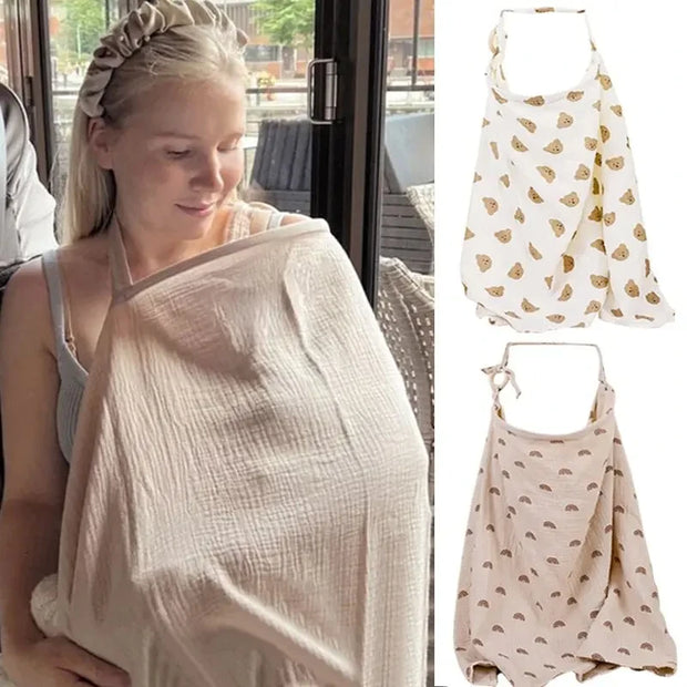 mother outing breastfeeding cover cotton baby feeding nursing covers  