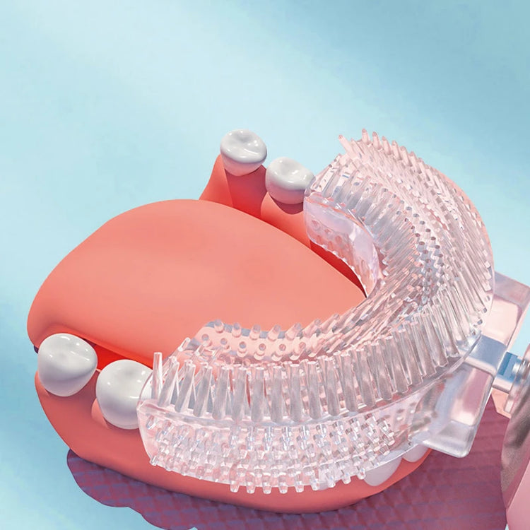 Kids U-shaped Sonic Electric Toothbrush Children Silicon Toothbrush 360 Degrees Smart Tooth Brush Teeth Whitening for Waterproof - mariaestalocashop