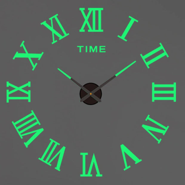 2023 Modern Design Large Wall Clock 3D DIY Quartz Clocks Fashion Watches Acrylic Mirror Stickers Living Room Home Decor Horloge