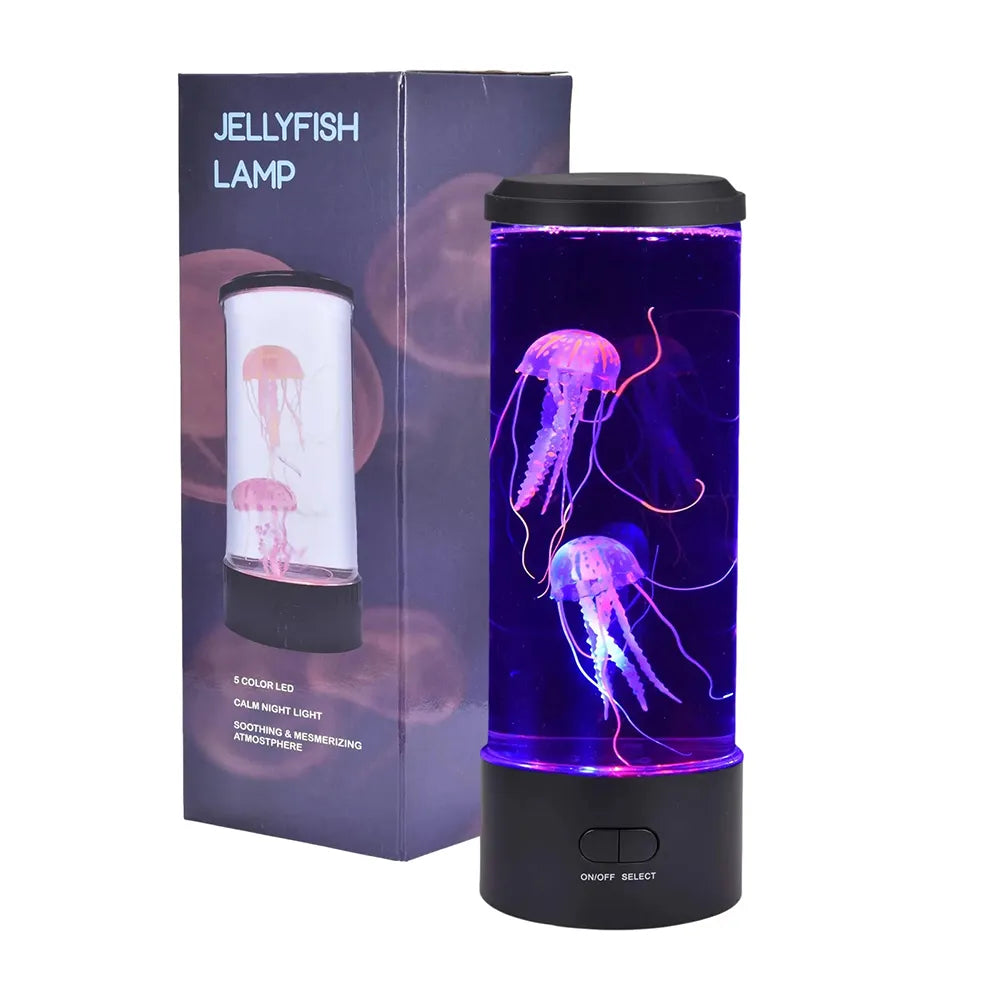 Color Changing Jellyfish Lamp Usb/Battery Powered Table Night Light Children'S Gift Home Bedroom Decor Boys Girls Birthday Gifts - mariaestalocashop