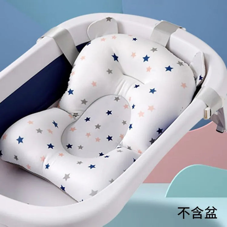 Baby Bath Seat Support Mat  Infant Anti-Slip Soft Comfort Body Cushion Foldable Baby Bath Tub Pad Chair Newborn Bathtub Pillow - mariaestalocashop
