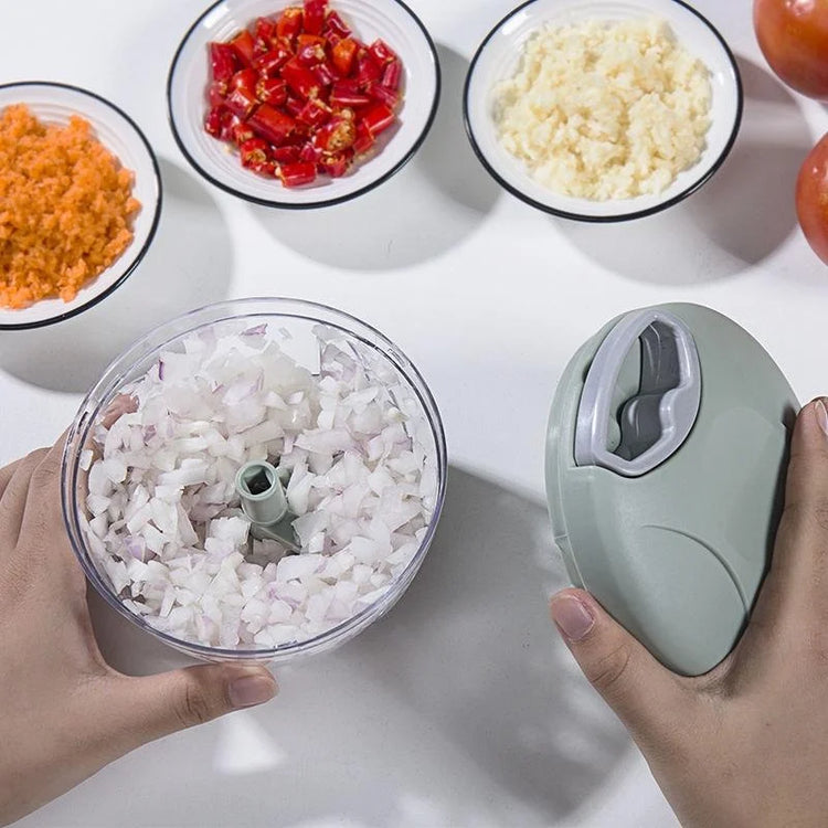 Manual Meat Mincer Garlic Chopper Rotate Garlic Press Crusher Vegetable Onion Cutter Kitchen Cooking Accessories - mariaestalocashop