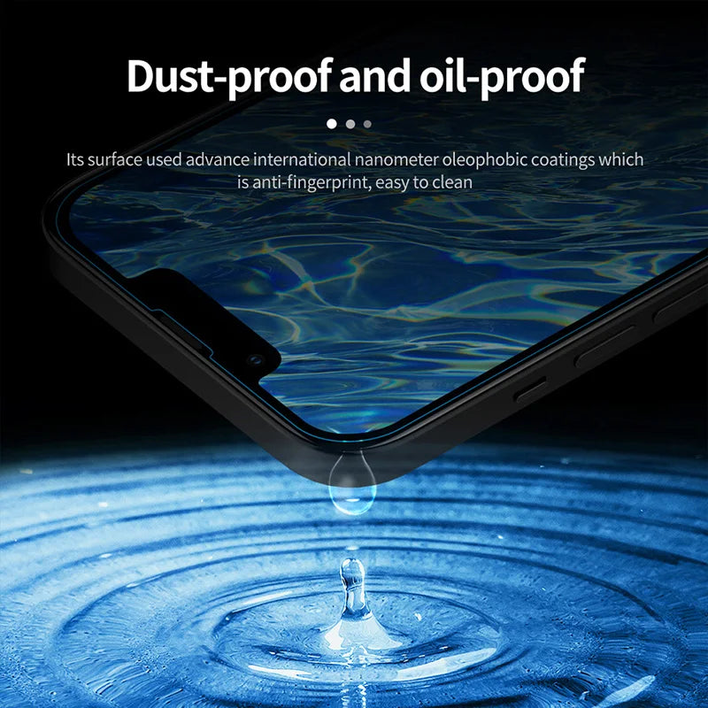 4PCS Tempered Glass for iPhone 11 12 13 14 15 Pro XR X XS Max Screen Protector on for iPhone 12 Pro Max Mini 7 8 Plus SE Glass - mariaestalocashop