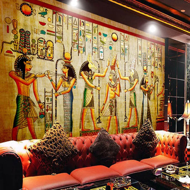  Papel De Parede Home Decor Egyptian Murals Pintado                   