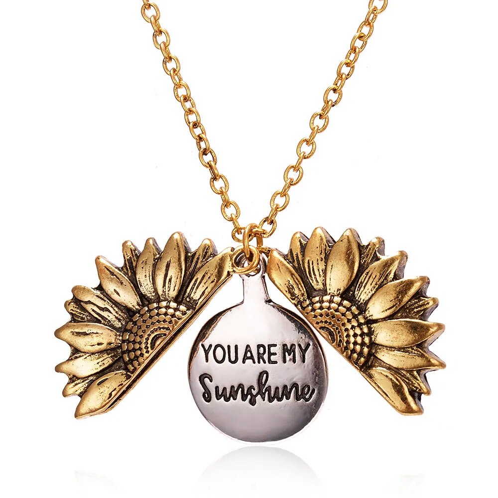 sunshine sunflower necklaces pendant