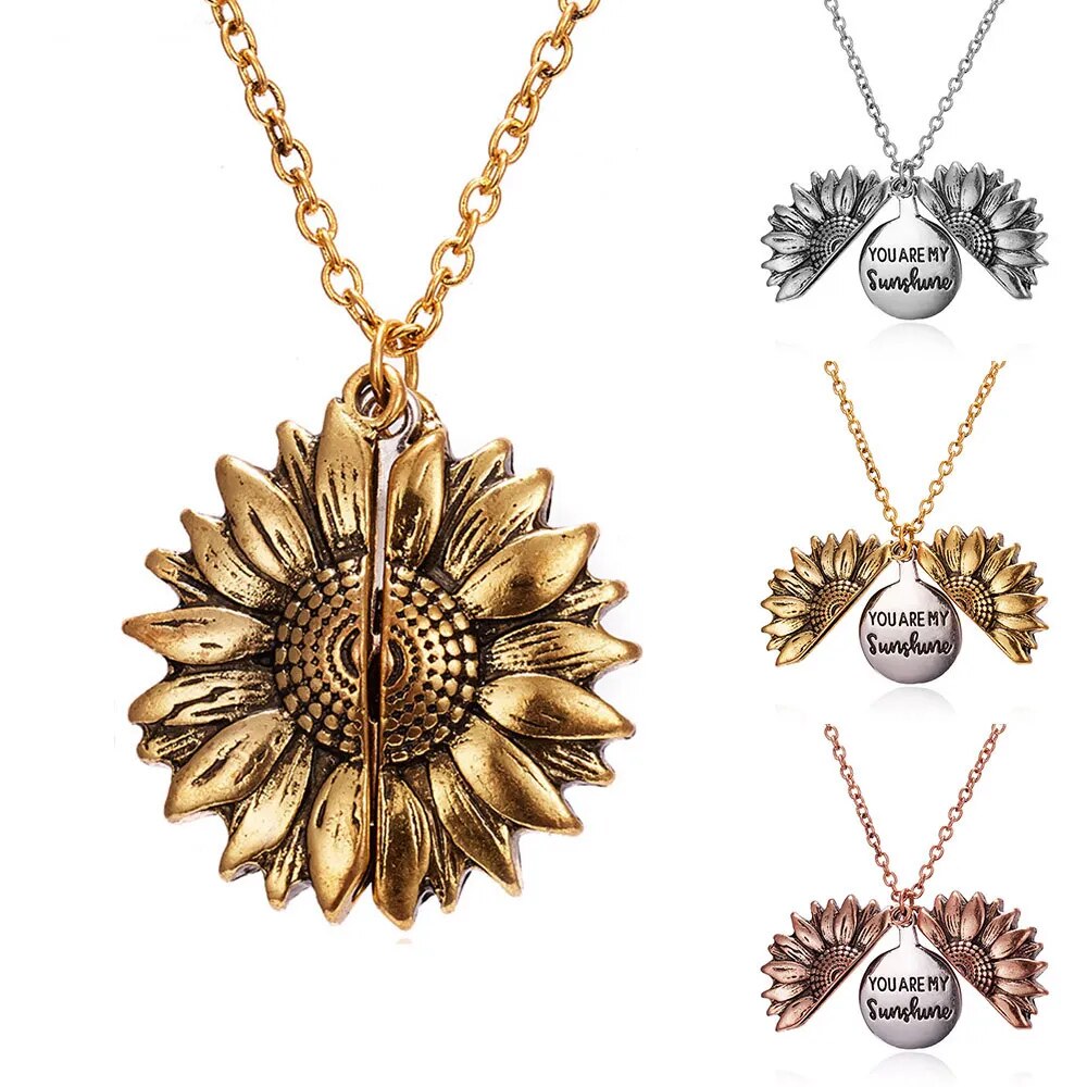 sunshine sunflower necklaces pendant