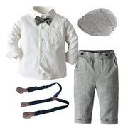 Baby Boy Clothing Sets Infants Newborn Boy Clothes Long Sleeve Tops+Ve