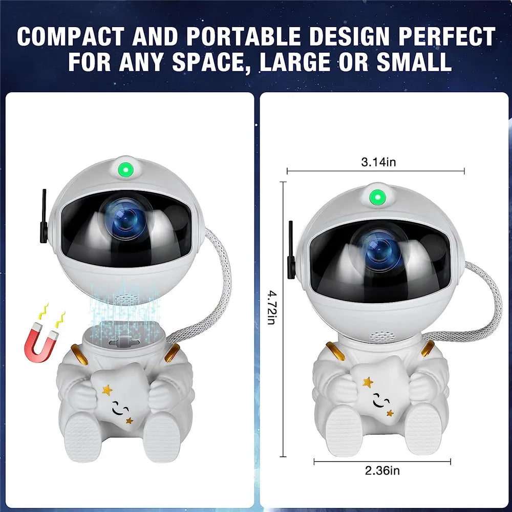 Star Projector Galaxy Night Light Astronaut Space Projector Starry Nebula Ceiling LED Lamp for Bedroom Home Decorative kids gift - mariaestalocashop