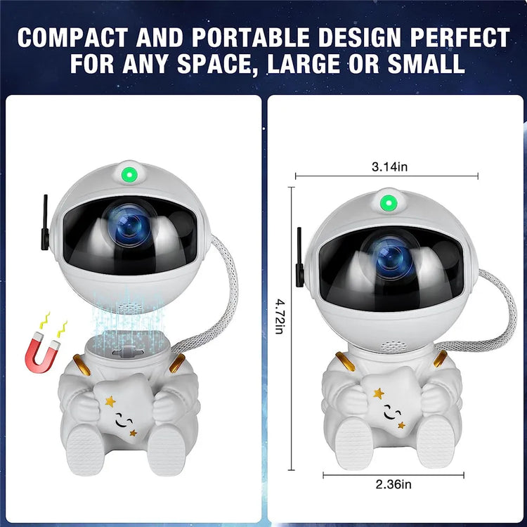 Star Projector Galaxy Night Light Astronaut Space Projector Starry Nebula Ceiling LED Lamp for Bedroom Home Decorative kids gift - mariaestalocashop