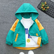 Baby Clothing Girl Thin Jacket New Autumn Fashion Clothing Boy Cardigan Zipper Hooded Jacket Children's Style Jacket