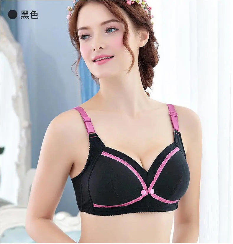 Breastfeeding Bra Natural Color Large Size Nursing Quality Cotton Moth