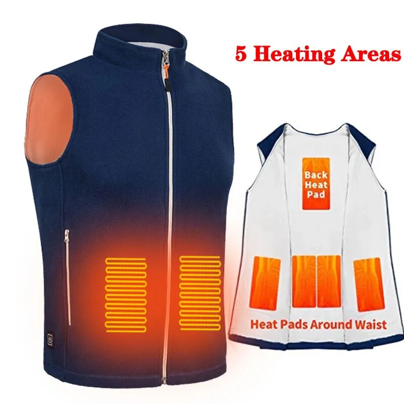 Heating vest men and women winter jacket Warm Electric Thermal Waistco