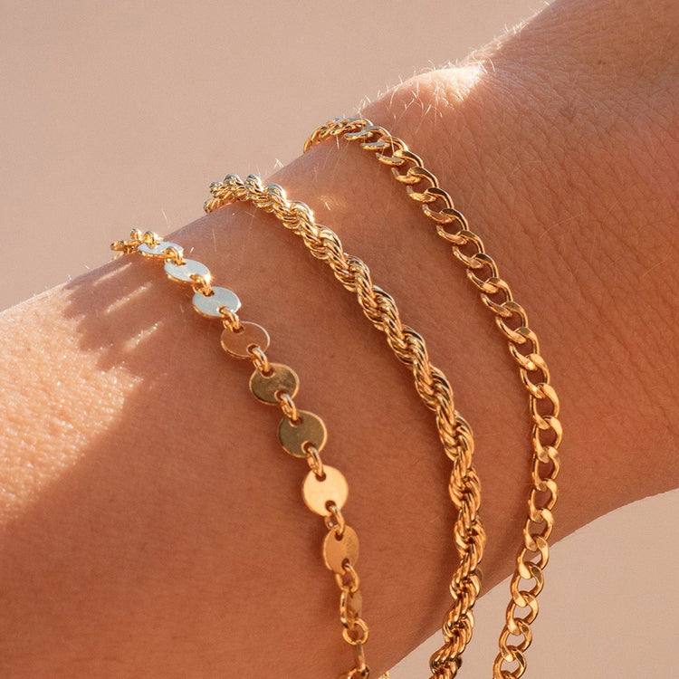 SUNIBI Classic Snake Chain Bracelets for Women Trend  Fashion Stainless Steel Cuban Chain Bracelet Trendy Woman Gifts Jewelry - mariaestalocashop